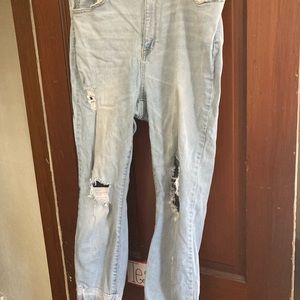 Jeans but ripped really pretty on just don’t fit me anymore